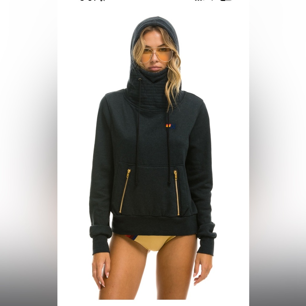 NINJA PULLOVER HOODIE - NAVY size small